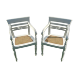 colonial armchair pair