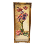 Watercolor bouquet of vintage Paul Marengo anemones