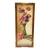 Aquarelle bouquet d’anémones Paul marengo vintage
