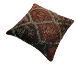 Housse de coussin kilim turc vintage, 45 x 45 cm