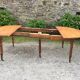 Old oval table Louis Philippe with 6 feet