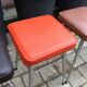 In leatherette vintage stools