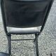 Set of 6 folding chairs, 70s design, 3 leather, 3 moleskin