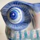 Vintage Chinese Porcelain Owl Planter