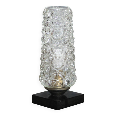 Lampe de table vintage , lampe a poser et globe verre, lampe d'appoint,déco