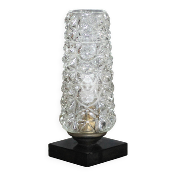 Vintage table lamp, bedside lamp with glass globe, accent lamp, decor.