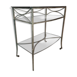Console en fer forgé et verre