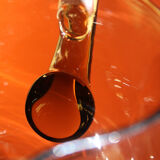 Smoked glass decanter