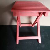 Folding wooden stool
