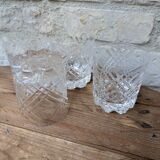 Set of 4 cut crystal whisky glasses from Cristal de Vannes