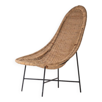 Chaise longue 'Stora Kraal' de Kerstin Hörlin-Holmquist pour Nordiska Kompaniet, Suède 1952.