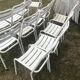 Lot of 16 Tolix t2 chairs with strips