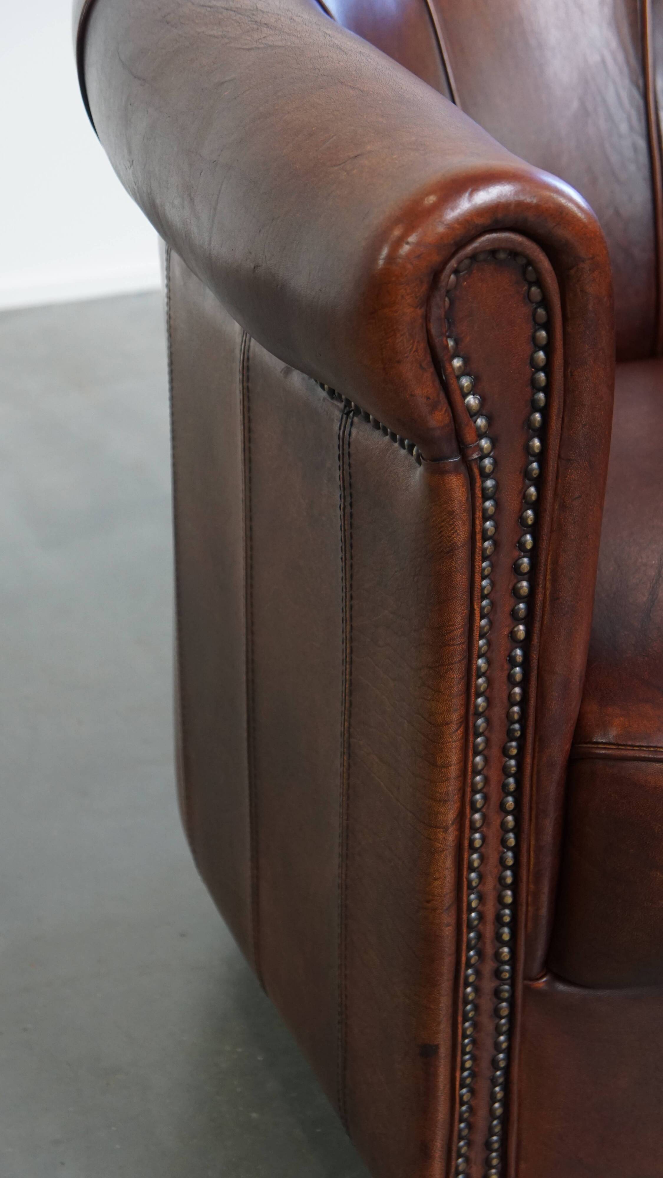 Sheepskin Leather Club Chair