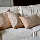Pink Checkerboard Cushion (square)