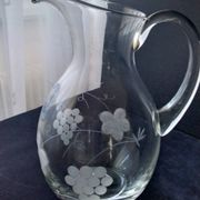 Cruche , carafe à eau en verre soufflé  1.650L