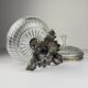 Antique glass bowl with a bronze base, Italy, 1920s
