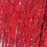 Red Boujad Moroccan rug - 207 x 88 cm