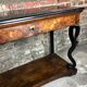 Console then restore Walnut top of fine black marble nineteenth