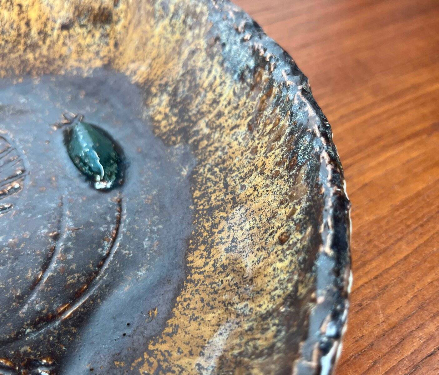 Danish Scandinavian bowl from the mid-century by Clara Helmich, 1960s.