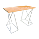 Office chrome trestles and magnifying glass tray