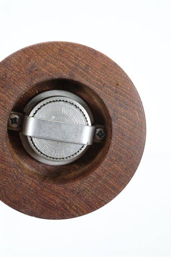 Danish teak pepper mill / crusher with high-quality Peugeot grinding mechanism / 1960s / Mid-Century Modern design