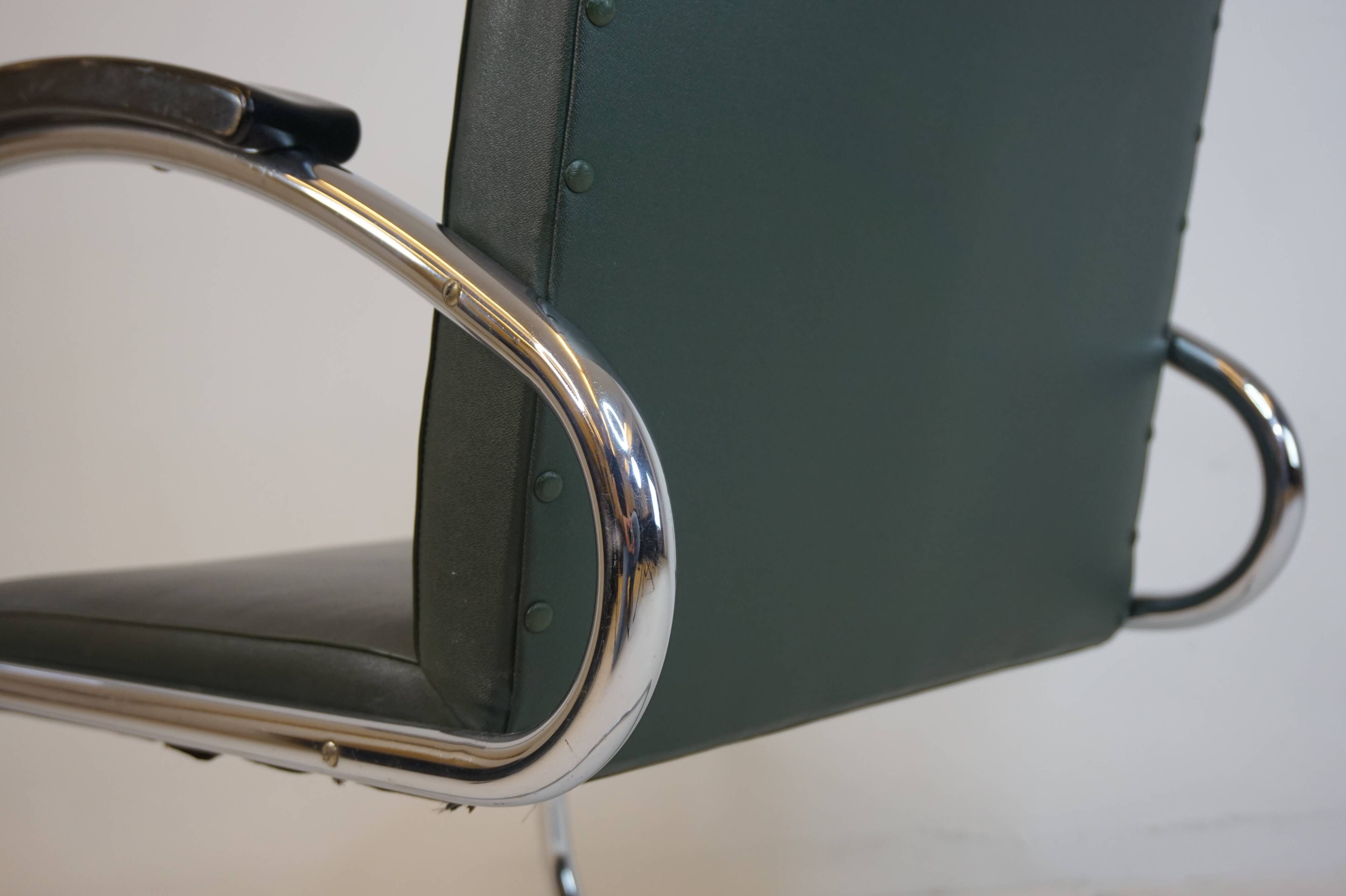 Fauteuil en acier tubulaire Mauser RS 7