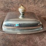 Vintage metal butter dish
