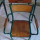 Bureau et fauteuil-chaise vintage pour jeune enfant