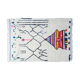 Colorful Berber carpet 263x152cm