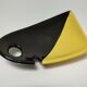 Empty pocket anthropomorphic ceramic black and yellow design 50s