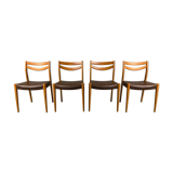 Set of 4 scandinavian chairs 1960