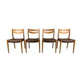 Set of 4 scandinavian chairs 1960