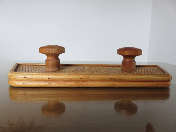Wearing Scandinavian coat rattan 60/70s