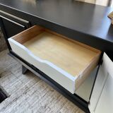 Brutalist black sideboard from the 60s