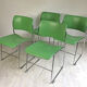 4 Green chairs 40/4 by David Rowland