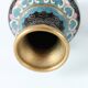 Paire de petits vases en émail cloisonnés Chinois vintage