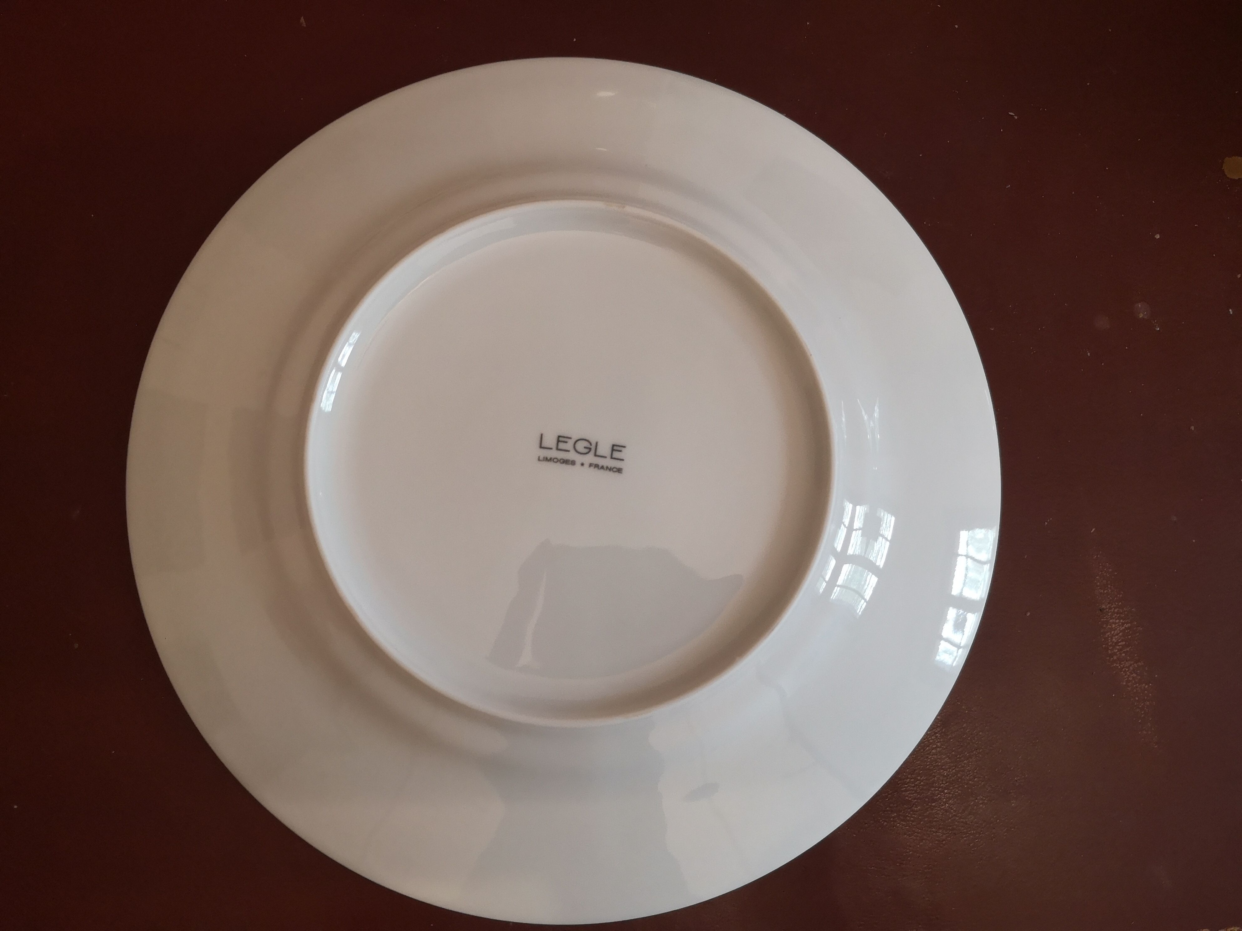 6 plates mouse grey limoges legle under the sun