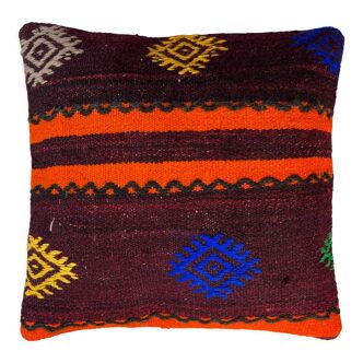 Housse de coussin kilim turc 40 x 40 cm