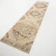 3x13 Persian Cream & Brown Oriental Vintage Runner Rug, 91x392Cm