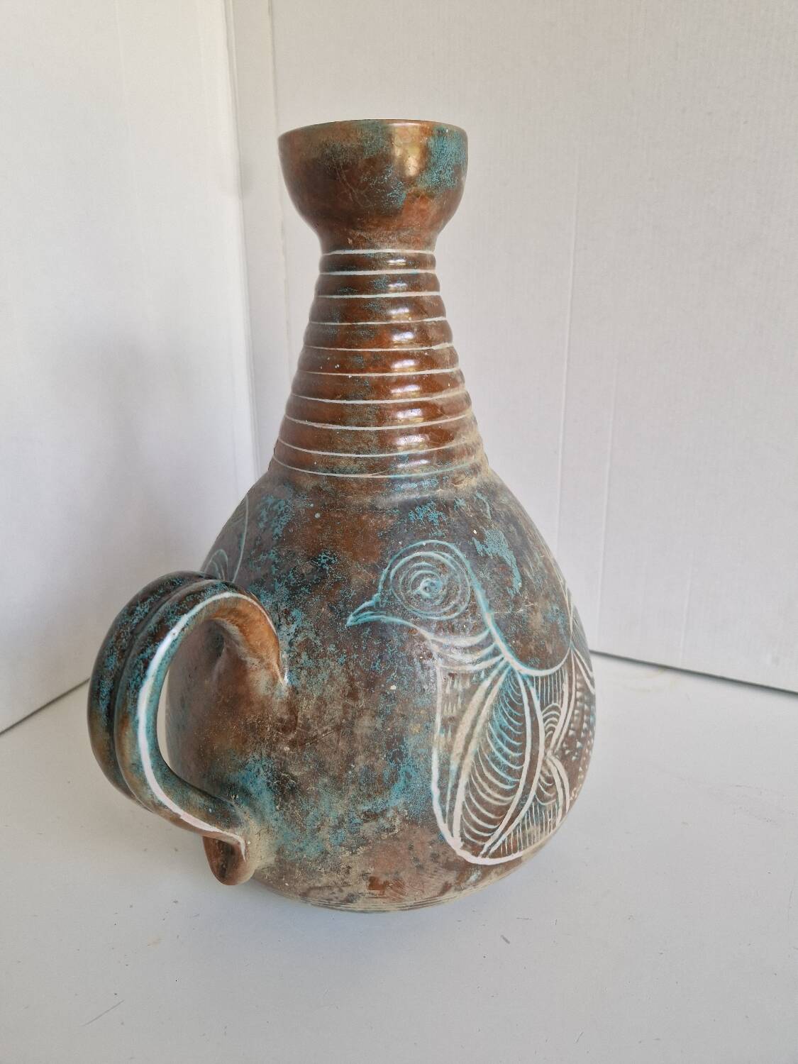Large Jug Yvon Roy Montgolfier 1960 in Ceramic
