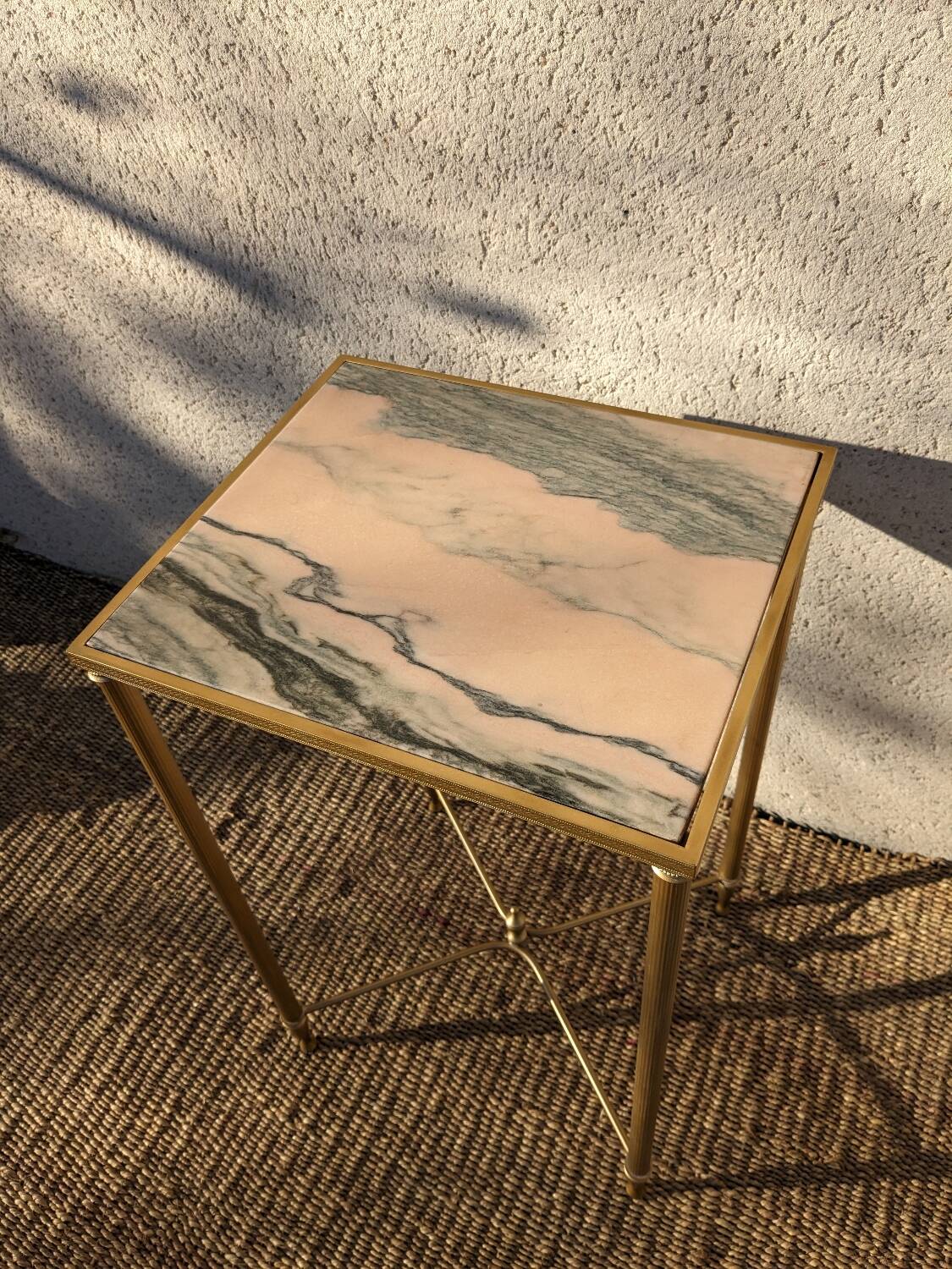 Pink marble bolster