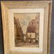 Watercolour view of Paris Rue des Ecouffes signed Gustave Gautier-Gallet 1880-1950