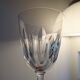 2 old white wine glasses Baccarat crystal model CASSINO - 12 cm