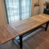 Solid oak farmhouse table