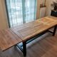 Solid oak farmhouse table
