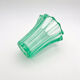 Art Deco Vase Pierre d'Avesn Moulded-Pressed Glass Emerald Green