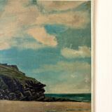 Oil painting on canvas "Beach, rocks and sea" n°48