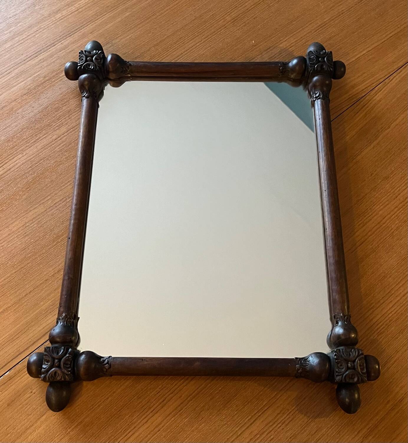 Wooden mirror from the 40s/50s