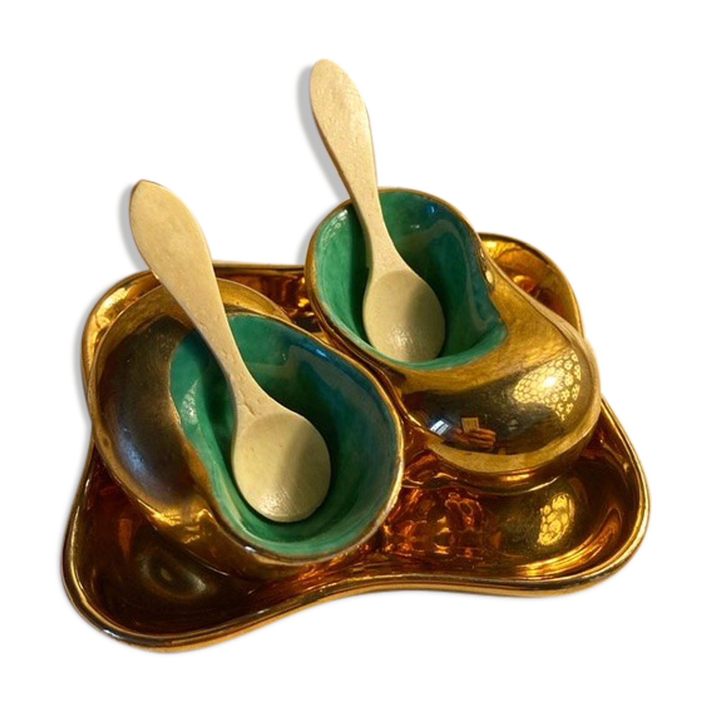 Limoges porcelain pepper shaker set