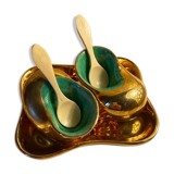 Ensemble salière poivrière porcelaine de Limoges